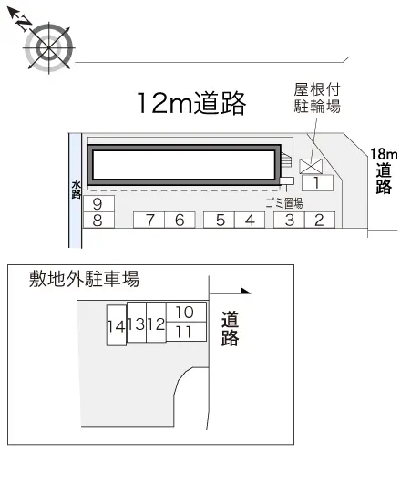 ★手数料０円★沼津市小諏訪　月極駐車場（LP）